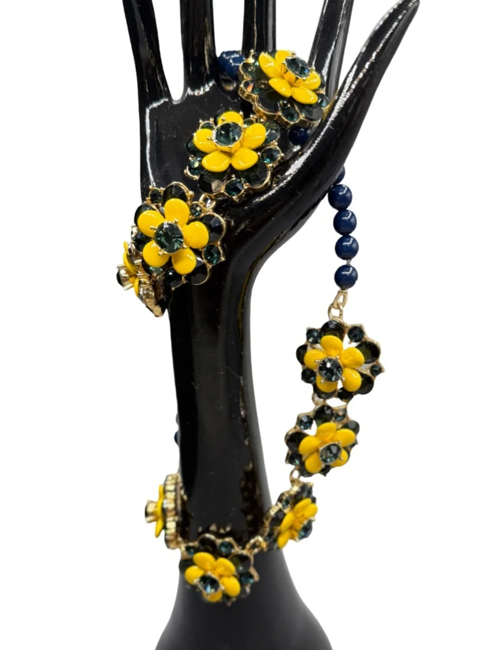 Talbots 5 Flower Statement Necklace and Bracelet